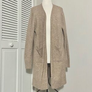 Serra Tan Camel Teddy Soft Long Open Cardigan XL